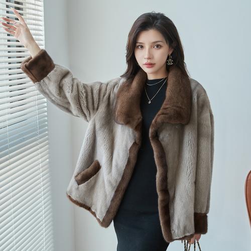 貂皮女装外套怎么搭配图片