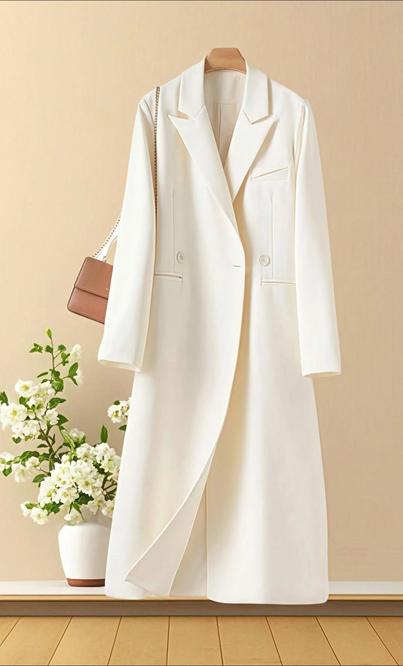 秋装长款女装外套怎么搭配图片