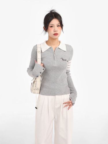 灰色镂空针织衫怎么搭配