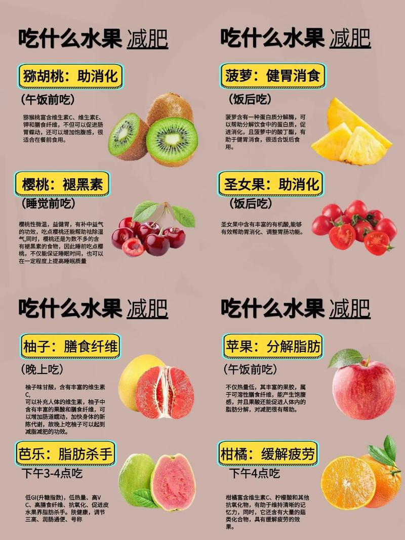 跑步减肥吃什么水果