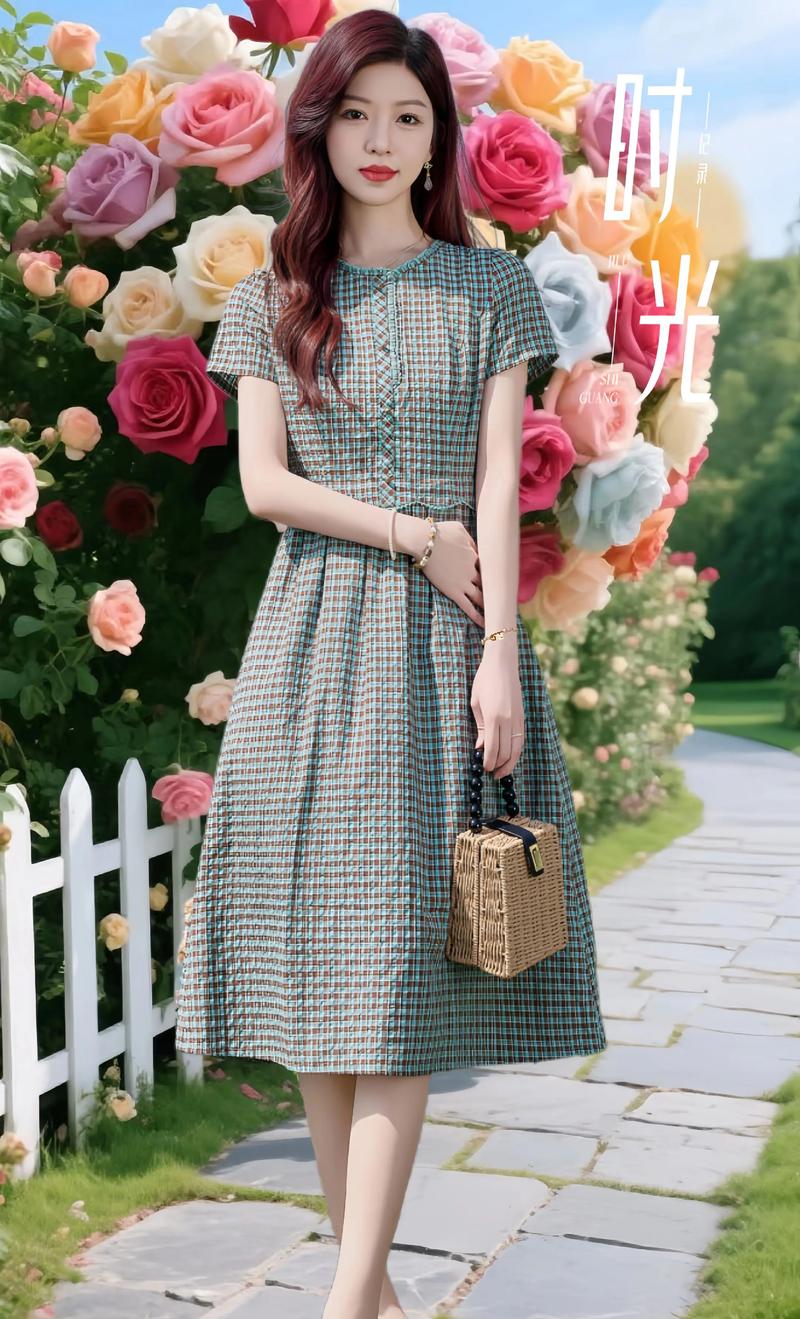 碎花格子连衣裙怎么搭配外套