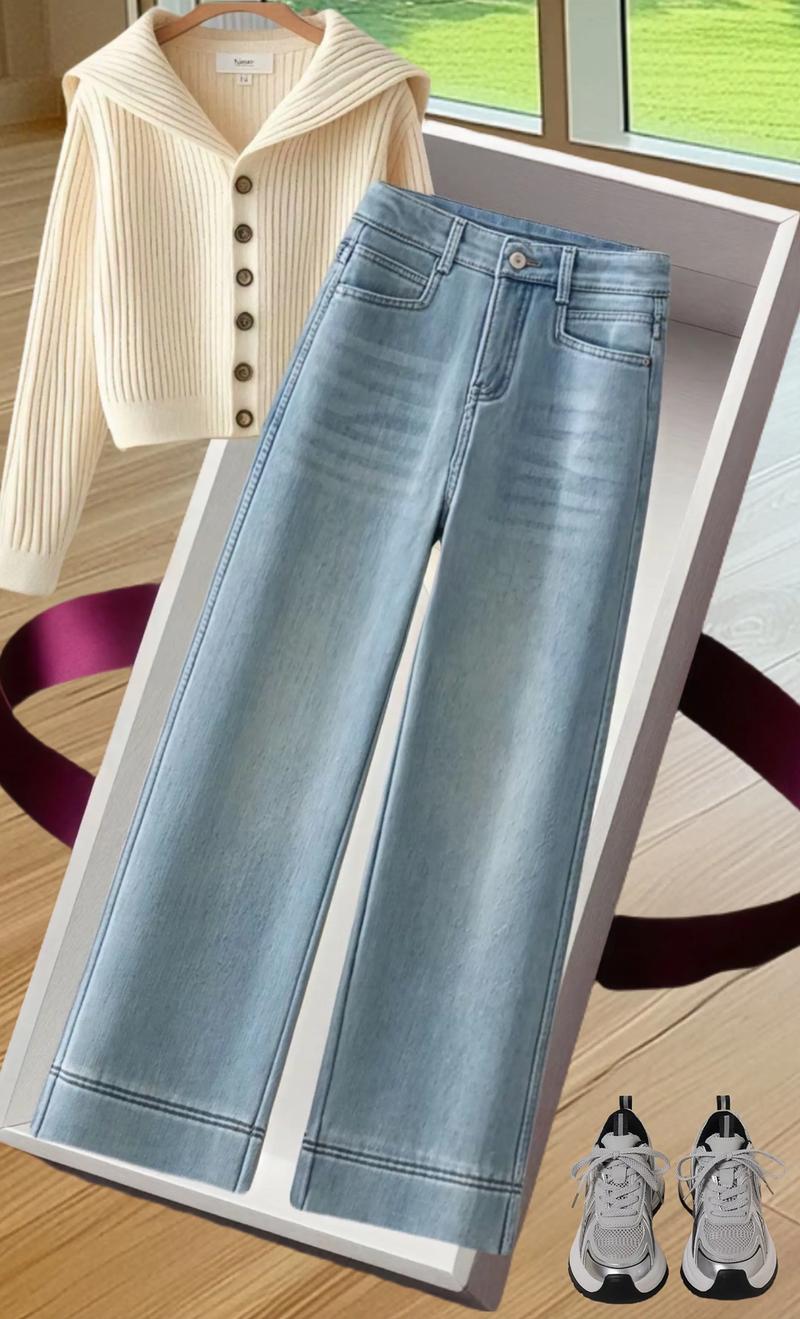 高腰牛仔裤配什么上衣