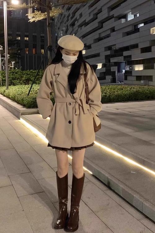 毛大衣怎么搭配图片