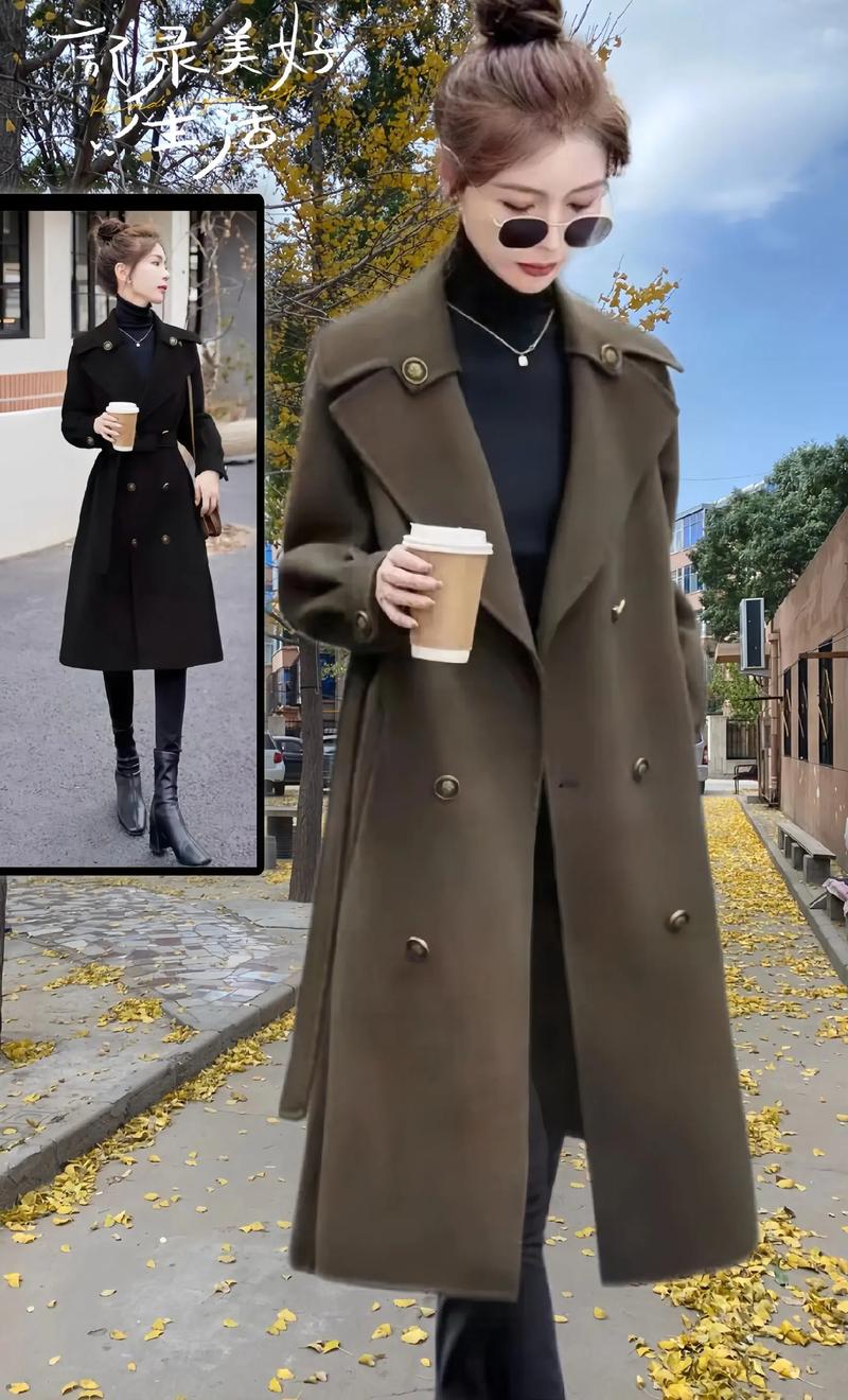 毛大衣怎么搭配图片