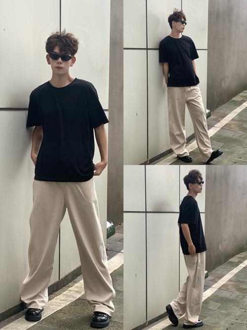 男卡其色休闲裤怎么搭配鞋子