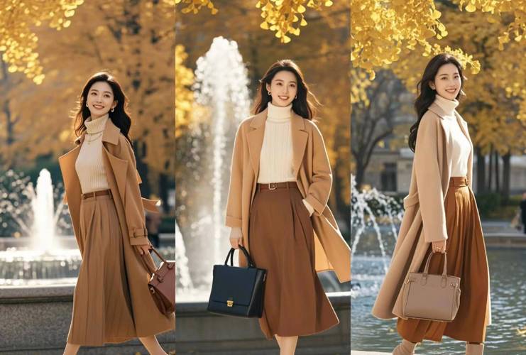 驼色昵大衣怎么搭配