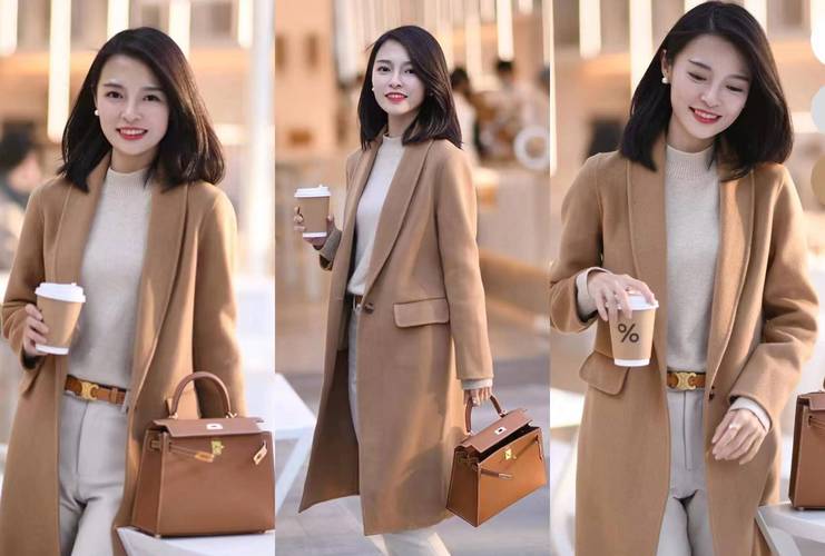 驼色昵大衣怎么搭配