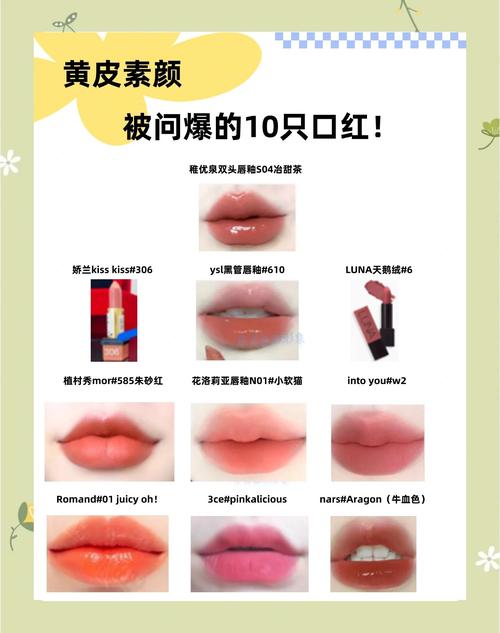 黄皮涂什么颜色口红