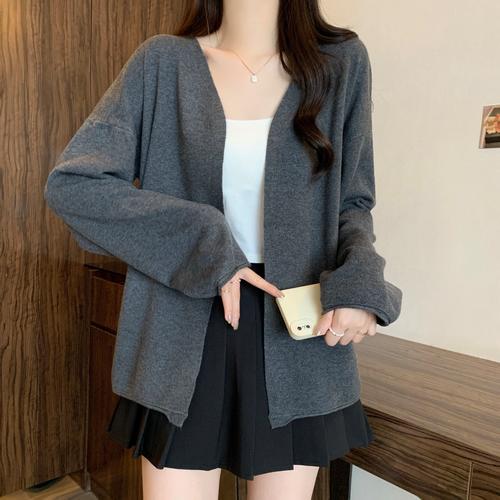 针织衫外面怎么搭配什么外套好看