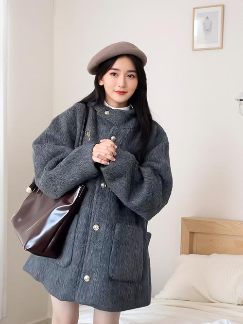 韩版毛呢怎么搭配