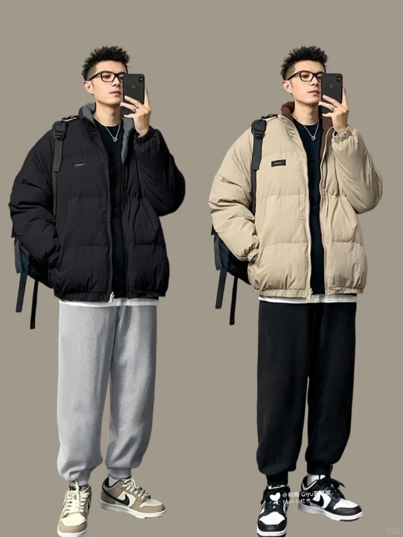 休闲棉衣怎么搭配图片