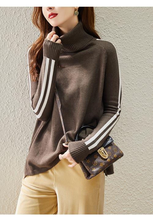高领打底毛衫怎么搭配