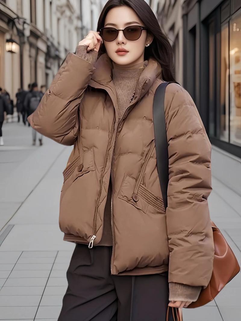 面包服怎么搭配不显胖