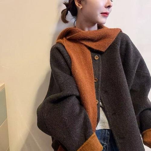 羊绒大衣配什么围巾