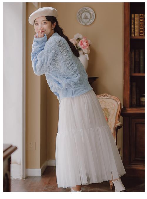 长纱衫裙怎么搭配图片