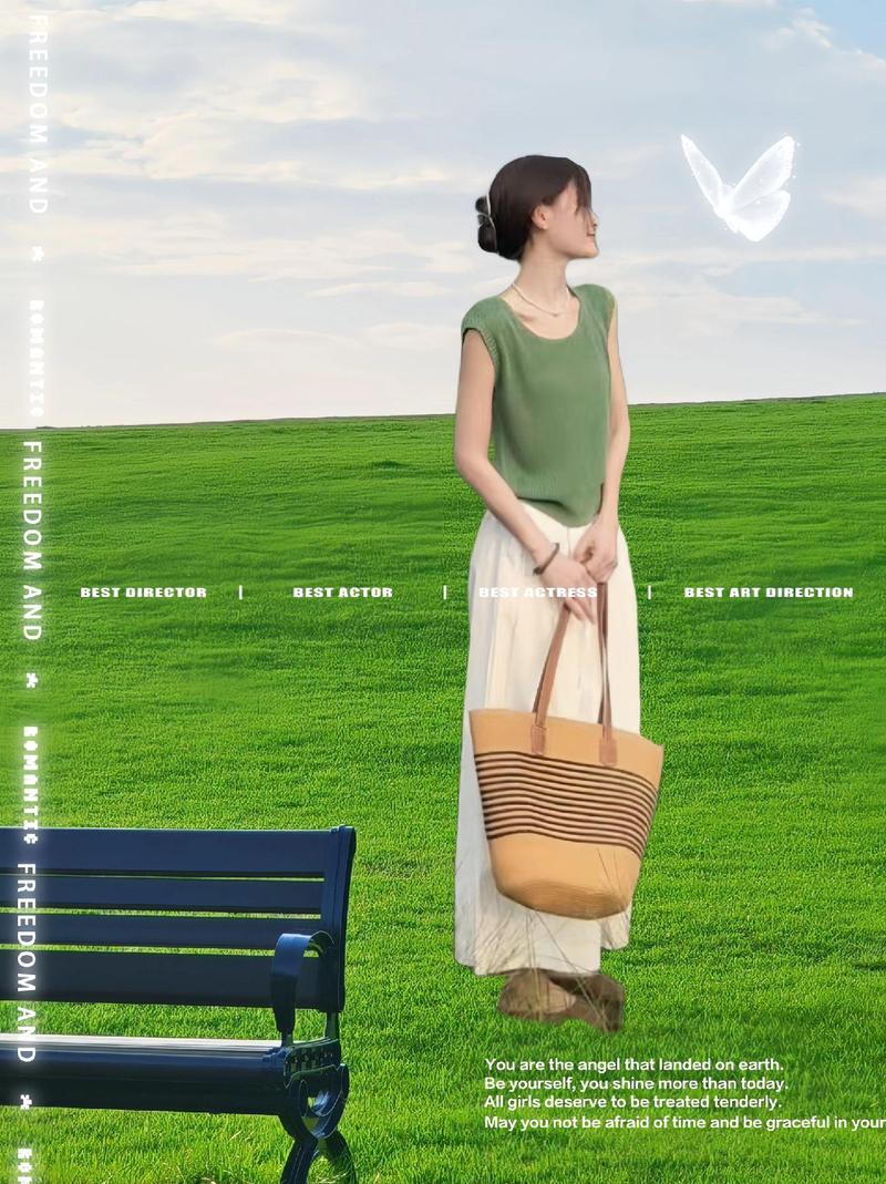 白色衣服绿色鞋子怎么搭配图片