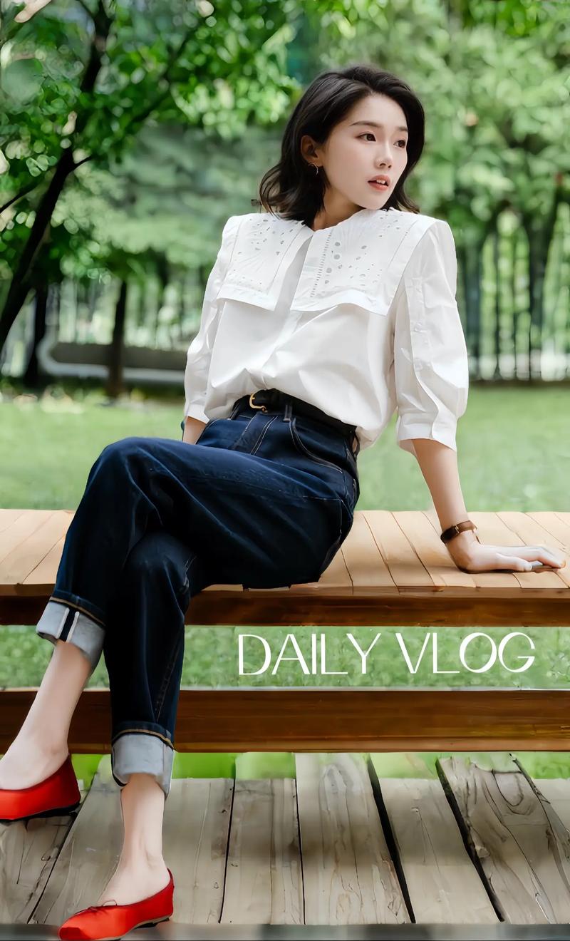 白色复古衬衣怎么搭配裤子