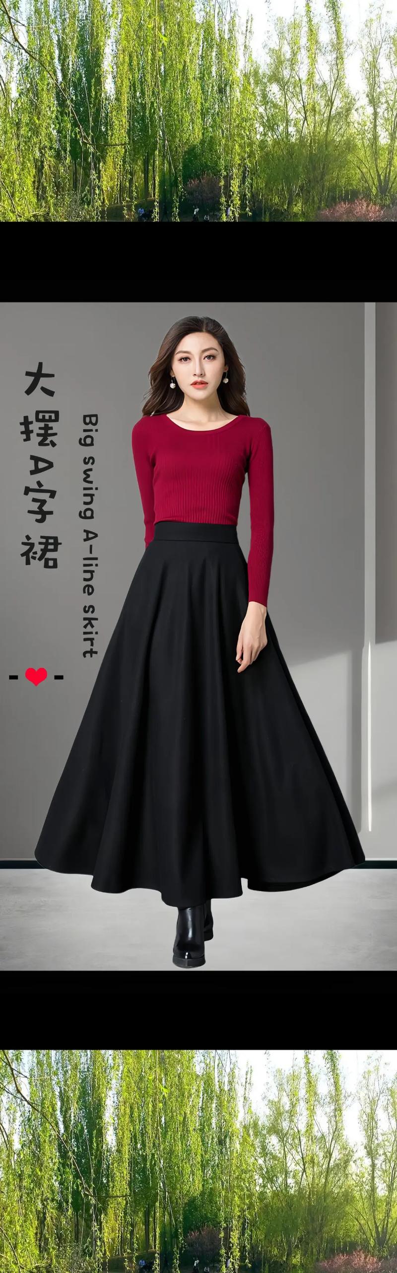 a字裙怎么搭配平底鞋