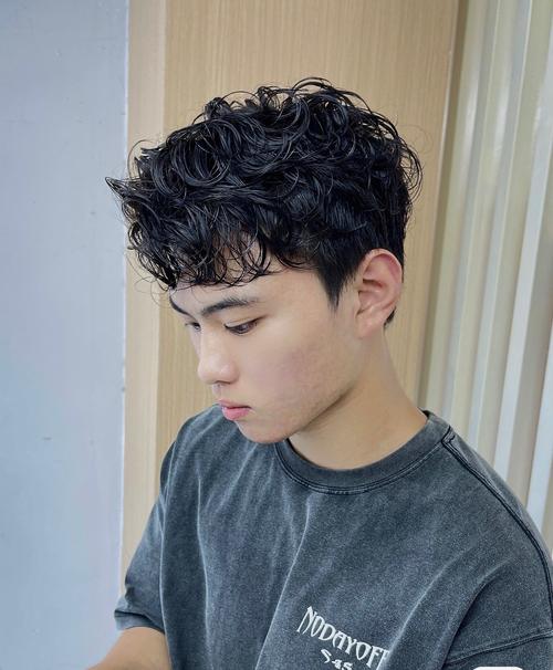 男生自然卷适合什么发型