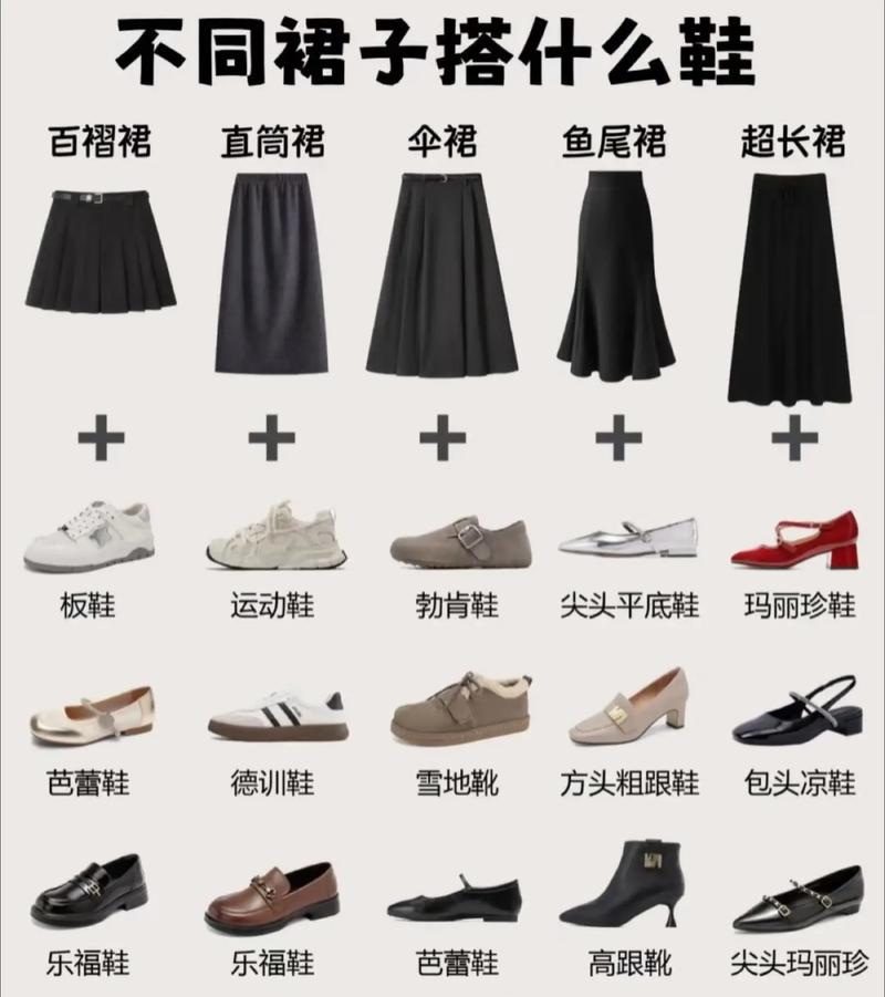 鞋子和裙子怎么搭配图片欣赏