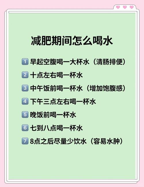 减肥什么时候不能喝水