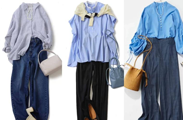 水蓝色包怎么搭配衣服好看吗