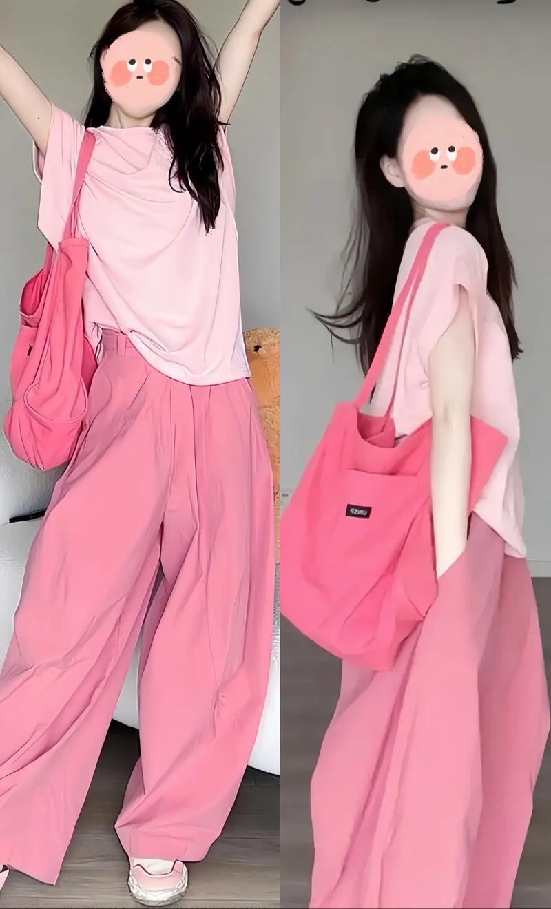 粉色t恤配什么外套