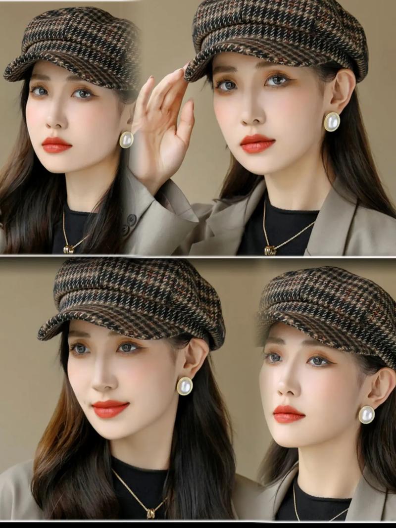 圆脸带什么帽子好看