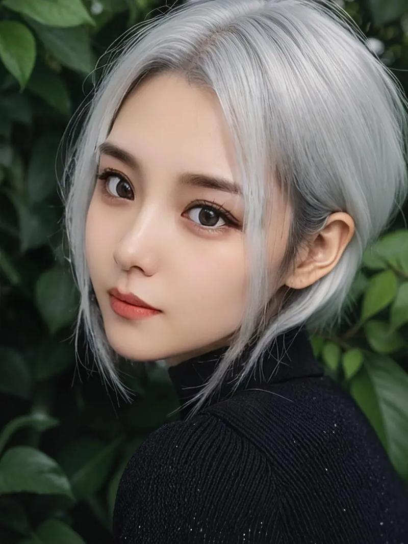 染银色头发怎么搭配衣服好看