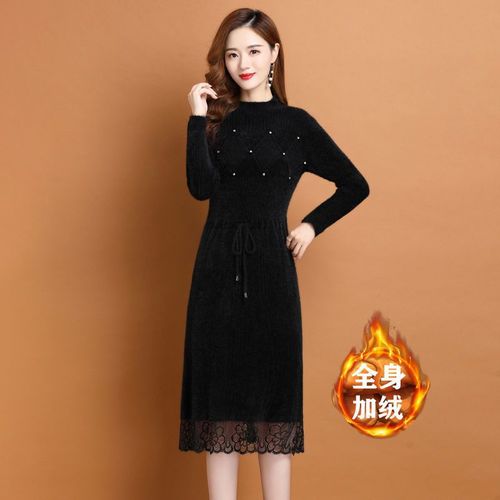 女士连衣裙中长款外套怎么搭配