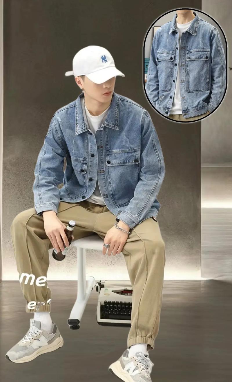 男款短牛仔衣怎么搭配什么裤子好看吗