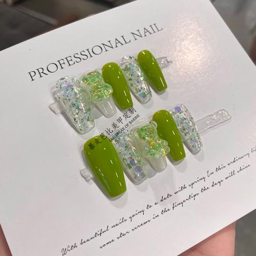 绿色甲油怎么搭配图片大全