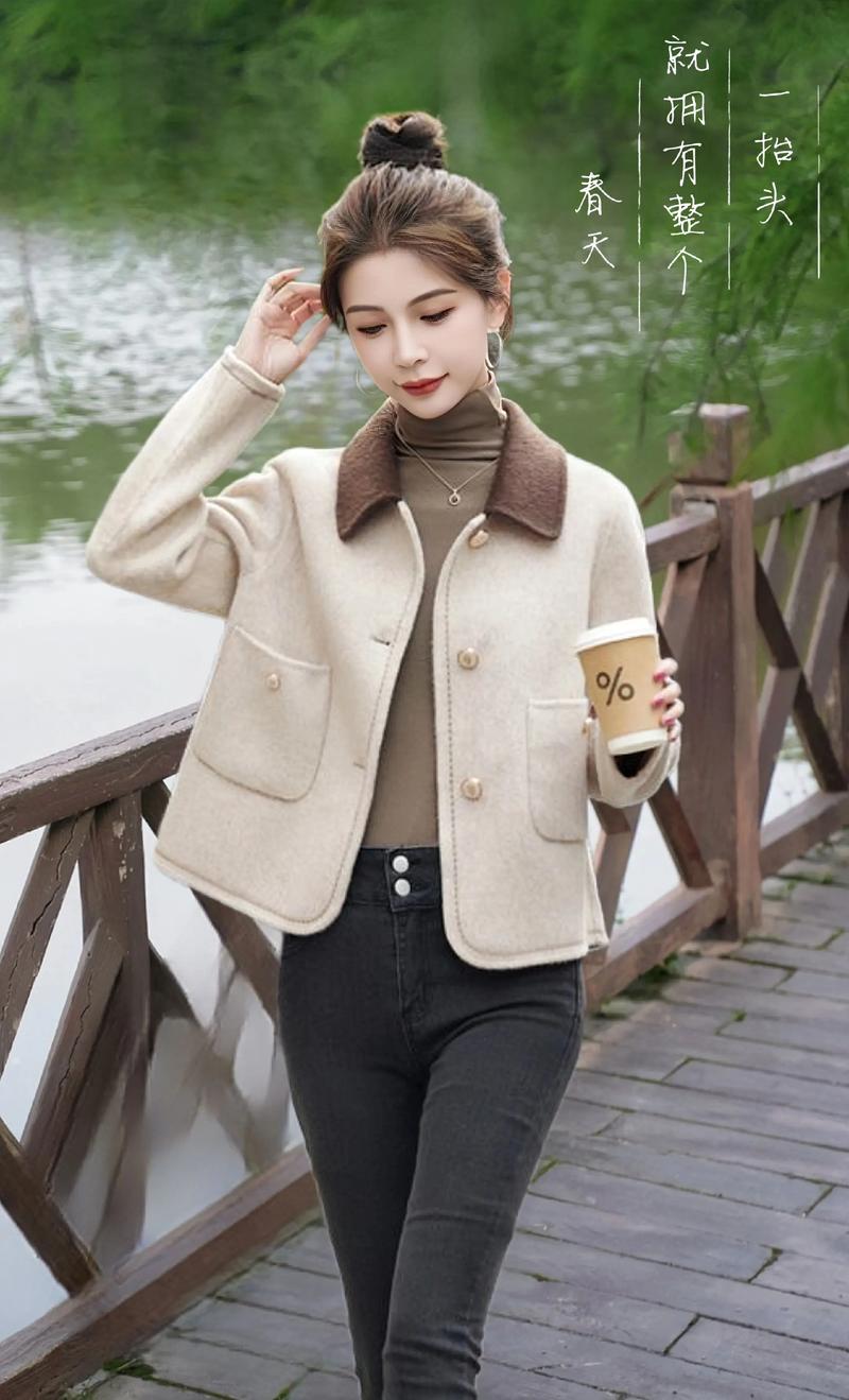 小短款外套怎么搭配衣服图片欣赏