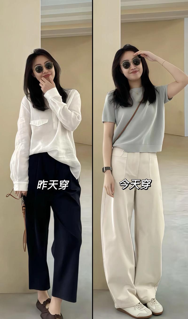 浅灰t恤配什么裤子