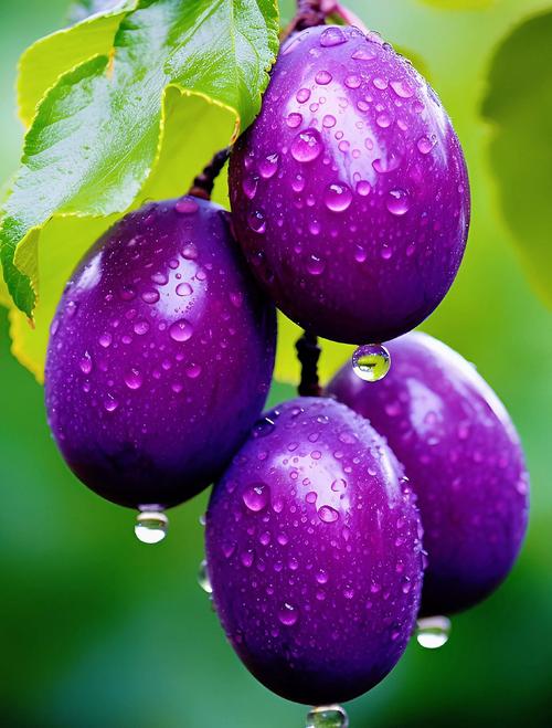紫紫的葡萄像什么