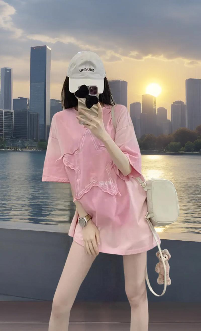 粉色短袖配什么外套