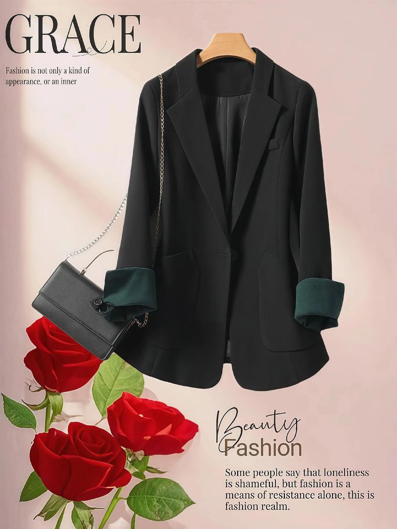 女黑西装怎么搭配
