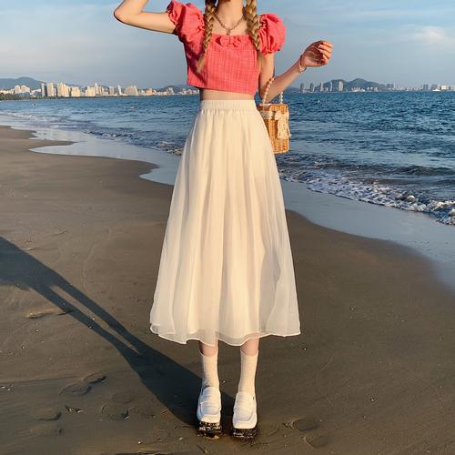 白色纱裙配什么鞋子