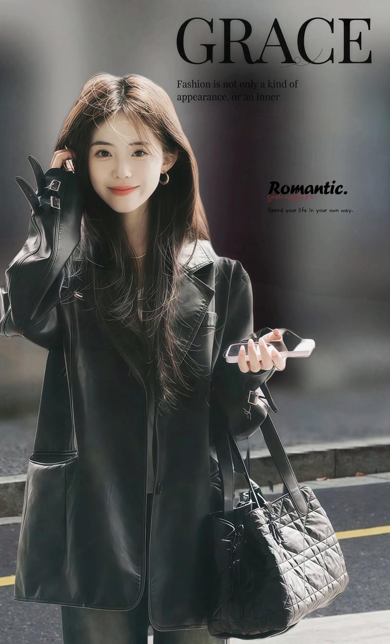 女人黑色皮衣怎么搭配图片