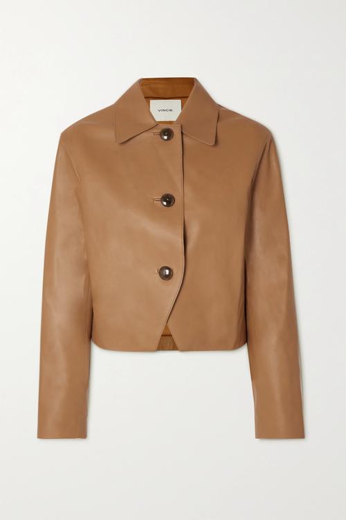 短款皮革怎么搭配下身