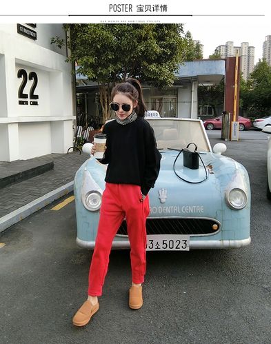 冬装红裤子怎么搭配