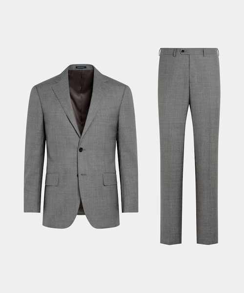 灰色西服配什么衬衫