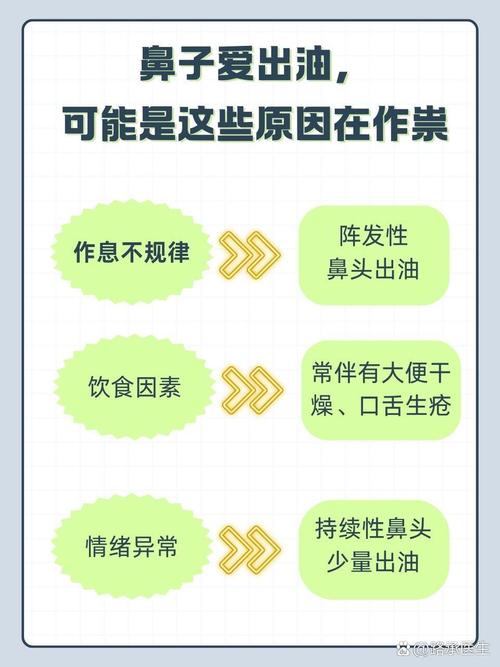 为什么鼻子油油的