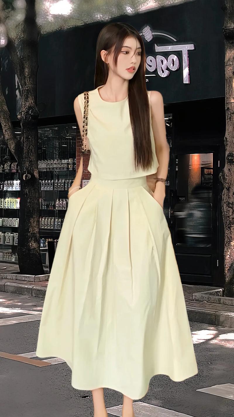 短款背心裙怎么搭配图片