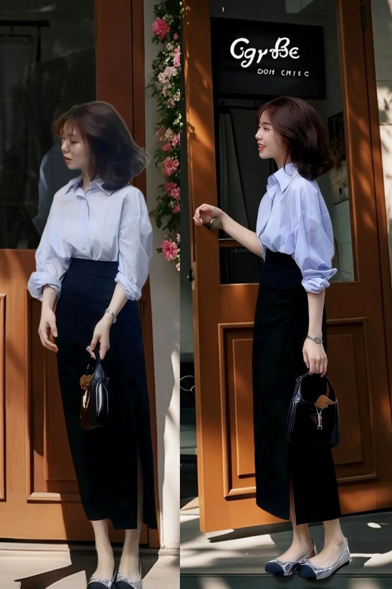 衬衫搭配长裙怎么说词