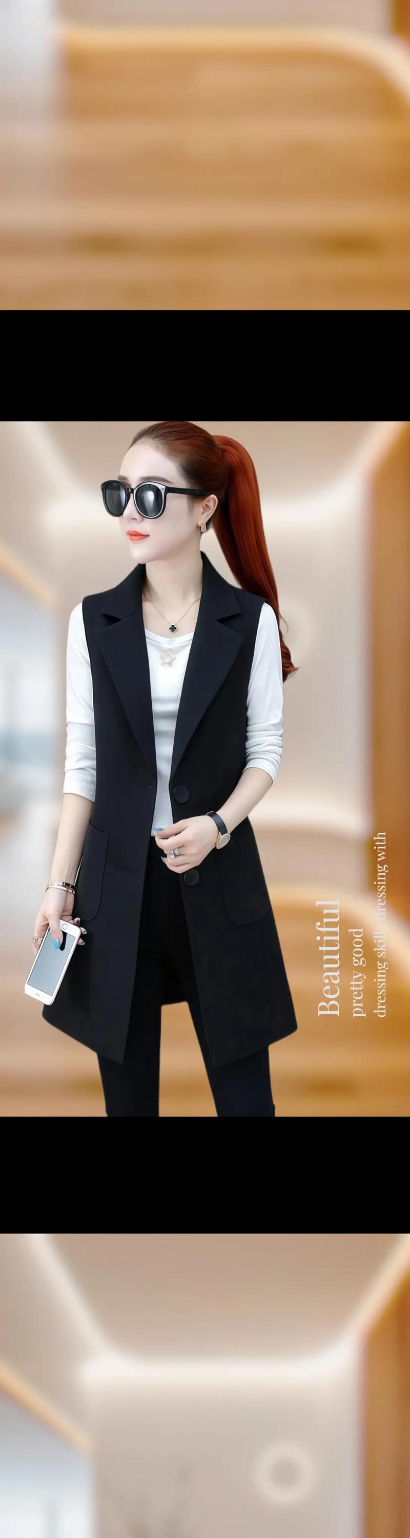 长款的背心怎么搭配图片