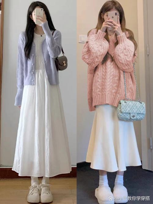 长到膝盖的裙子怎么搭配