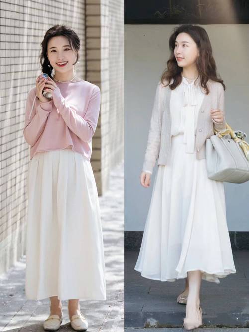 长到膝盖的裙子怎么搭配