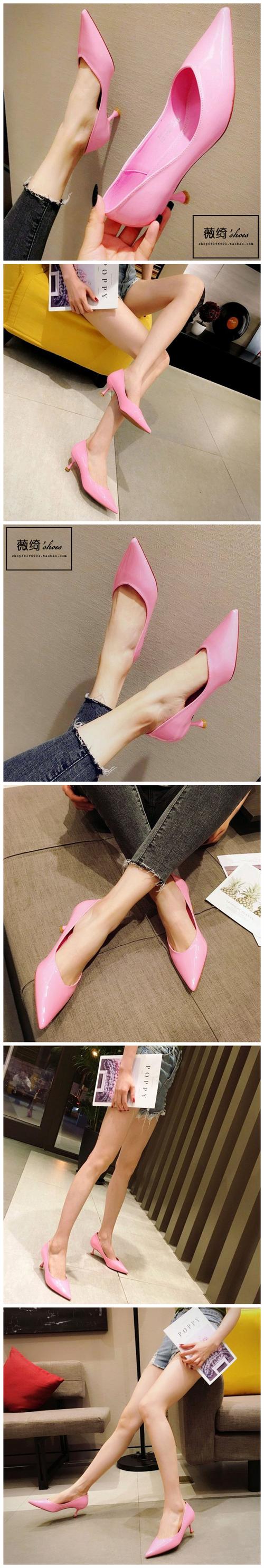 彩色高跟鞋怎么搭配