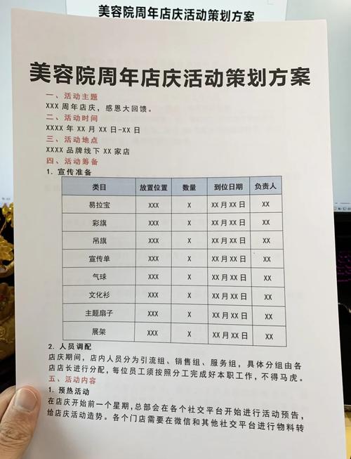 最新美容院营销方案